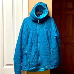 Eddi Bauer hooded reversible jacket, women size L